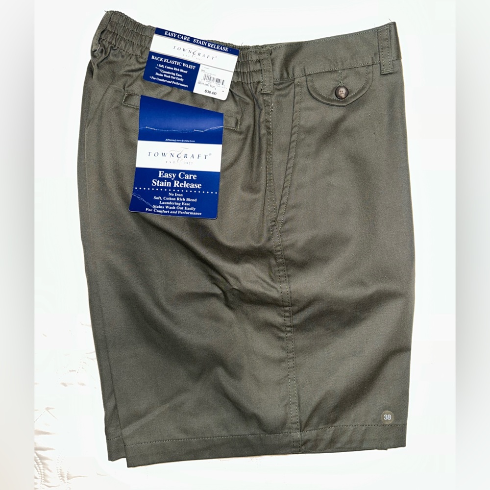 Towncraft easy care stain release shorts
